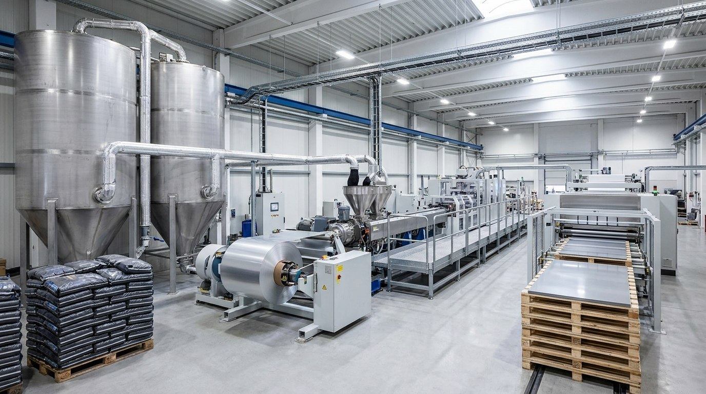 Linea di produzione di granulo LDPE nero per anima ACP